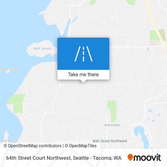 Mapa de 64th Street Court Northwest