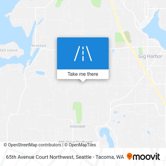 65th Avenue Court Northwest map