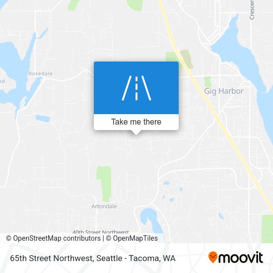 Mapa de 65th Street Northwest