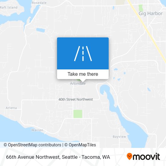 66th Avenue Northwest map