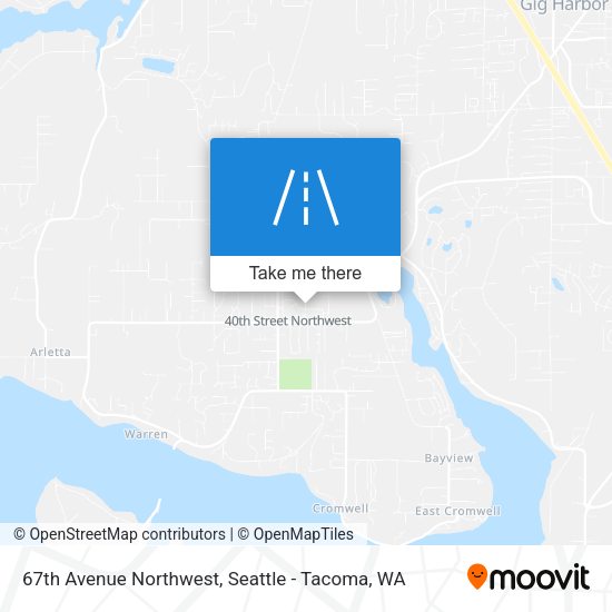 67th Avenue Northwest map