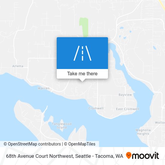 Mapa de 68th Avenue Court Northwest