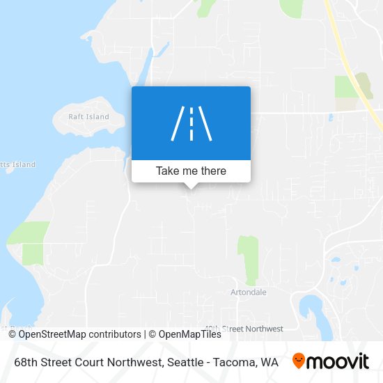 Mapa de 68th Street Court Northwest