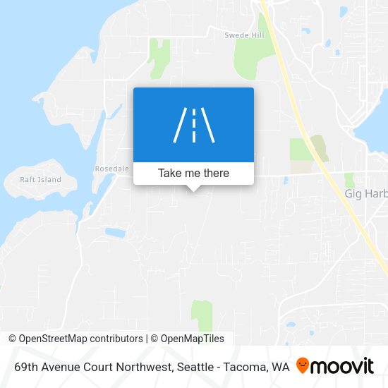 Mapa de 69th Avenue Court Northwest