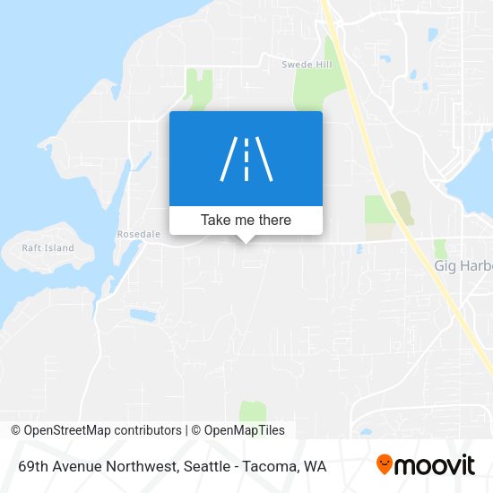 69th Avenue Northwest map