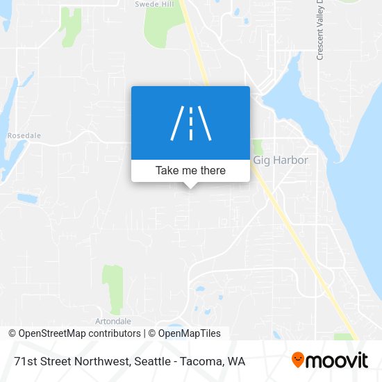 71st Street Northwest map