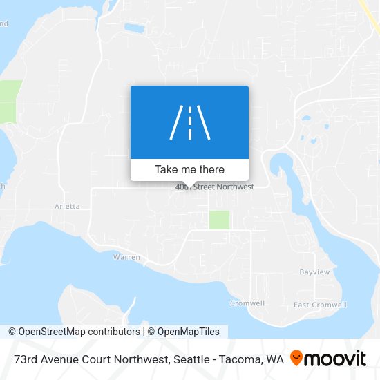 73rd Avenue Court Northwest map