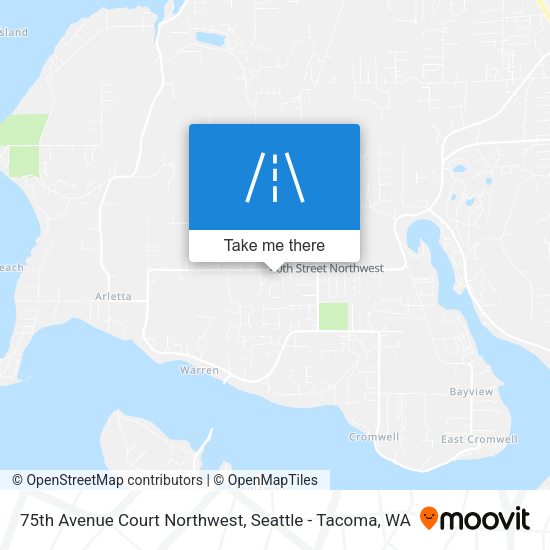 Mapa de 75th Avenue Court Northwest