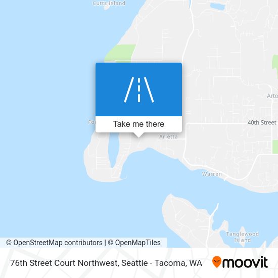 76th Street Court Northwest map