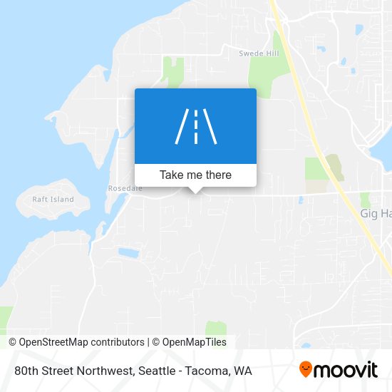 Mapa de 80th Street Northwest