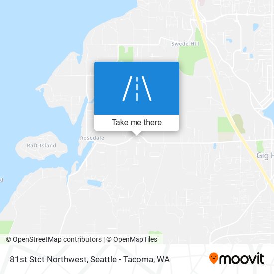 81st Stct Northwest map