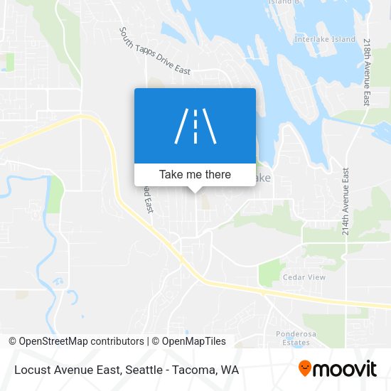 Locust Avenue East map