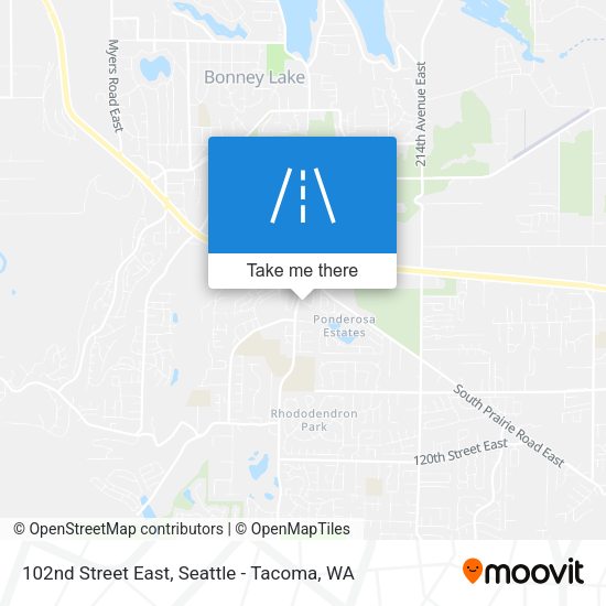 102nd Street East map