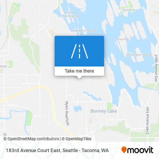 Mapa de 183rd Avenue Court East