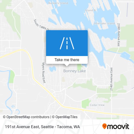 Mapa de 191st Avenue East