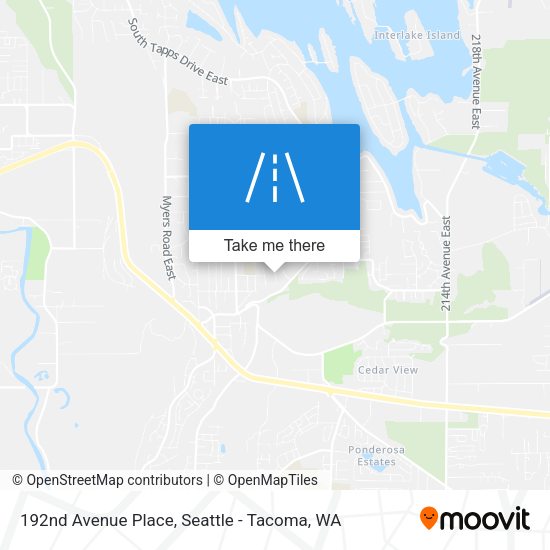 192nd Avenue Place map