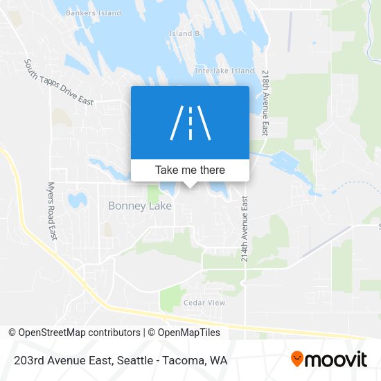 Mapa de 203rd Avenue East