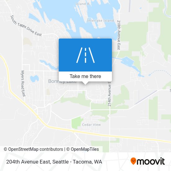 204th Avenue East map