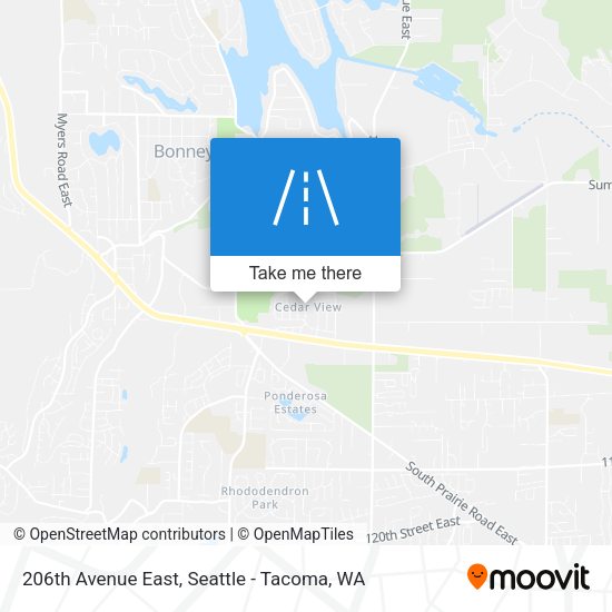 Mapa de 206th Avenue East