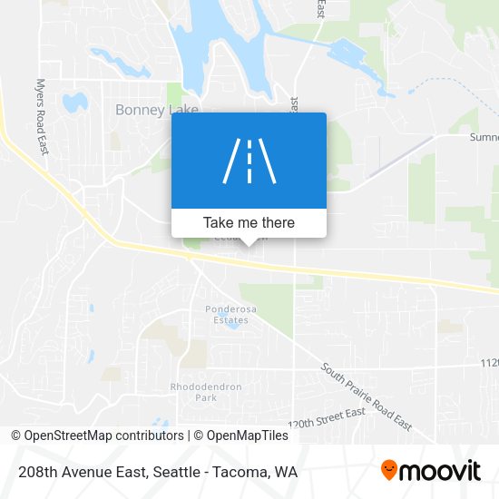 208th Avenue East map