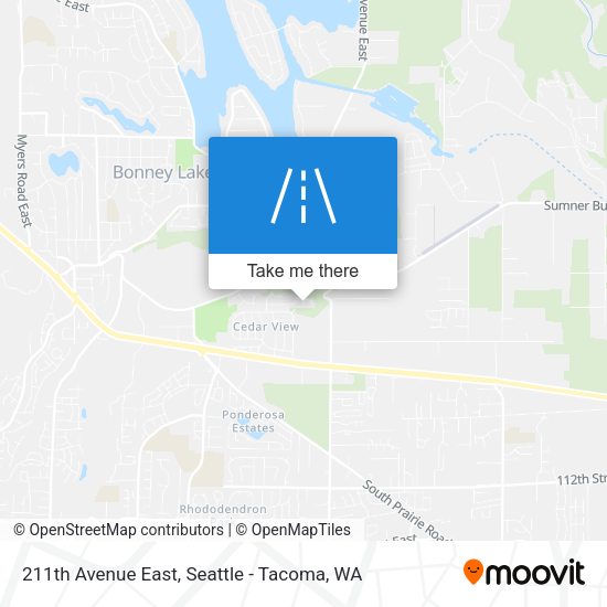211th Avenue East map