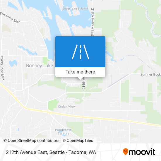 212th Avenue East map