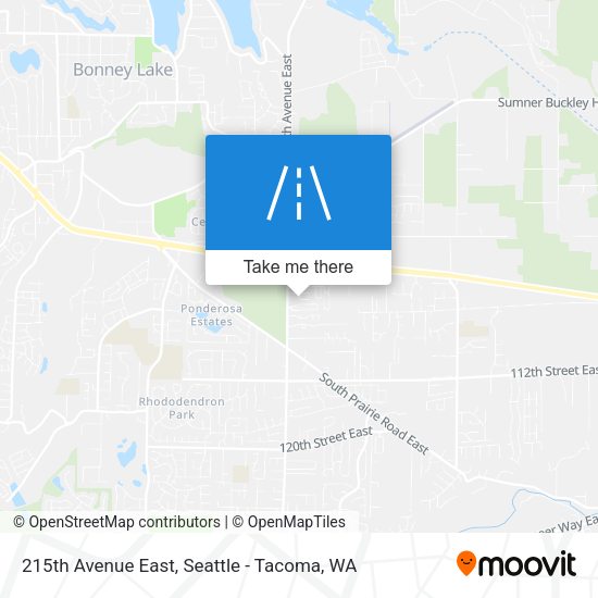 215th Avenue East map