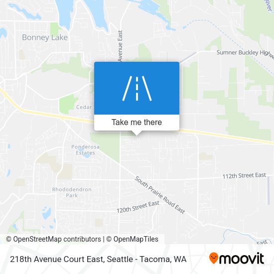 Mapa de 218th Avenue Court East