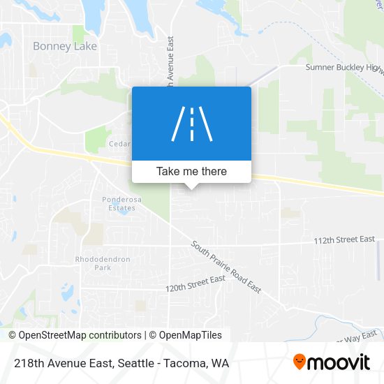 Mapa de 218th Avenue East