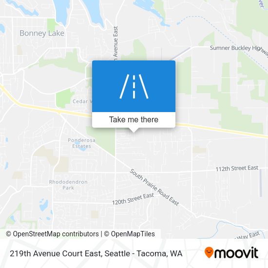 Mapa de 219th Avenue Court East