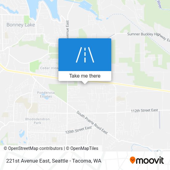 221st Avenue East map