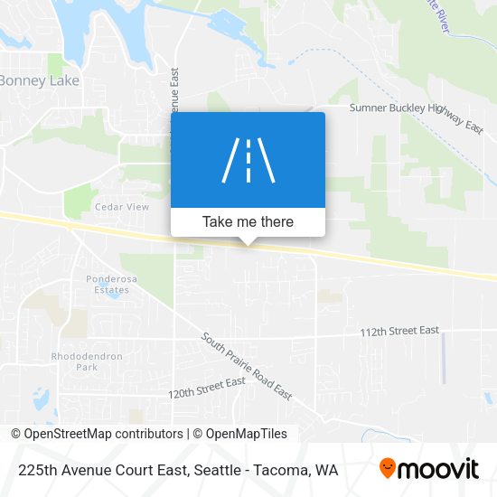 Mapa de 225th Avenue Court East