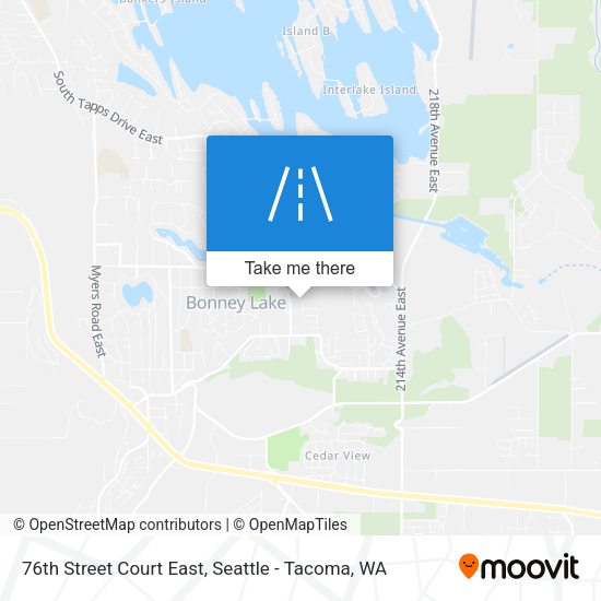 Mapa de 76th Street Court East
