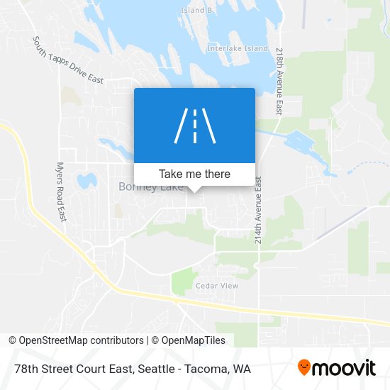 Mapa de 78th Street Court East