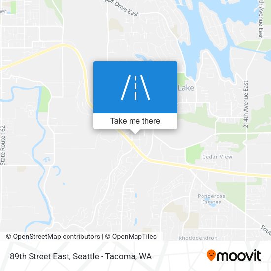 89th Street East map