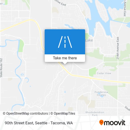 Mapa de 90th Street East