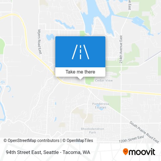 94th Street East map