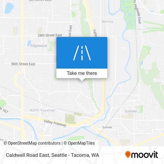 Caldwell Road East map
