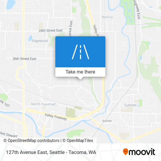 127th Avenue East map