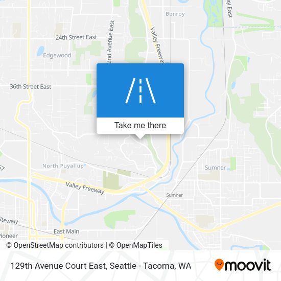 Mapa de 129th Avenue Court East