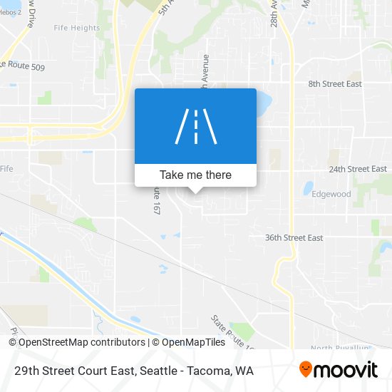 Mapa de 29th Street Court East