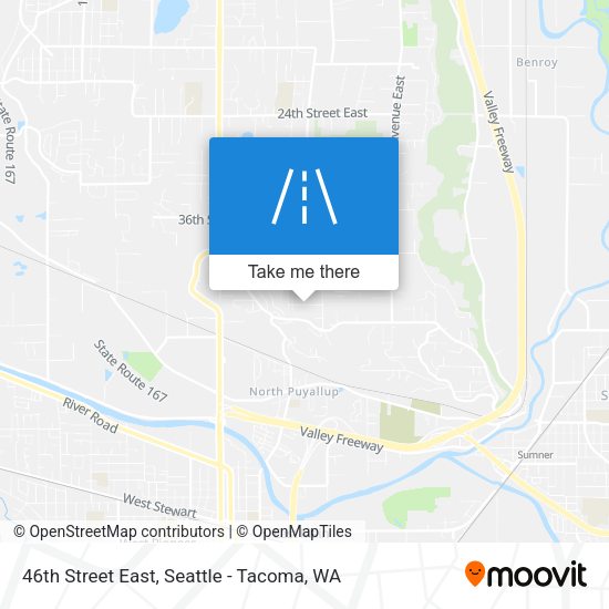46th Street East map
