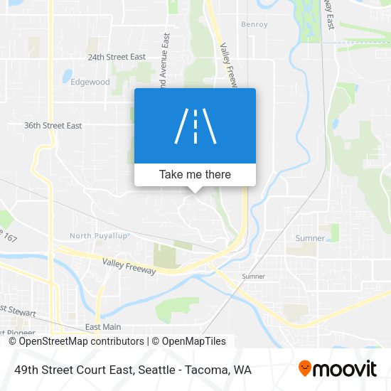 Mapa de 49th Street Court East
