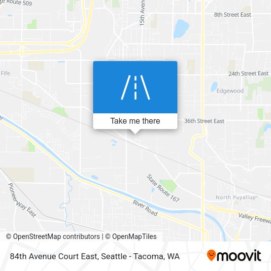 84th Avenue Court East map