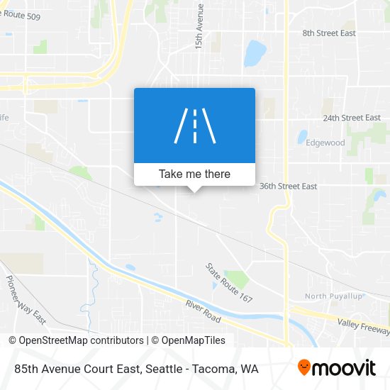 85th Avenue Court East map