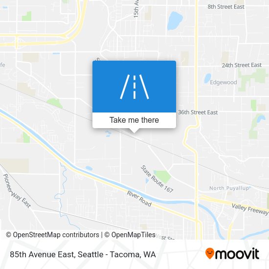 Mapa de 85th Avenue East