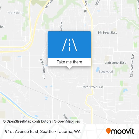 Mapa de 91st Avenue East
