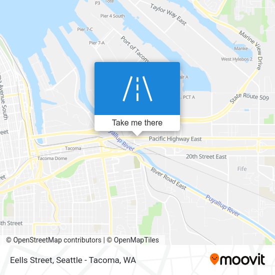 Eells Street map
