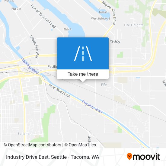 Industry Drive East map