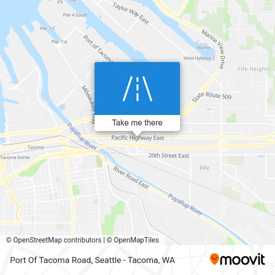 Port Of Tacoma Road map